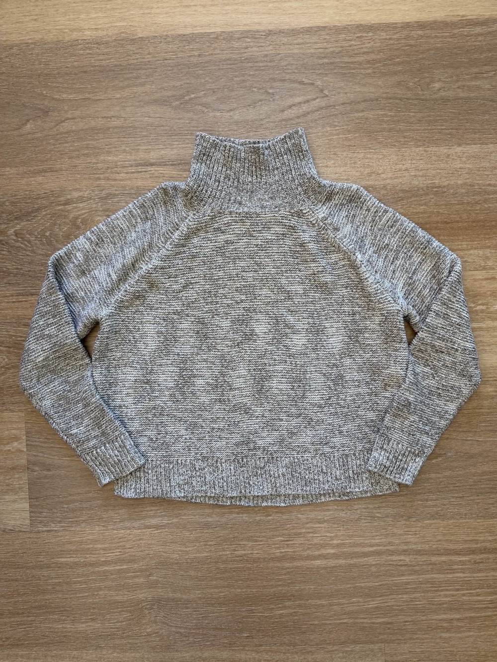 Madewell Grey Raglan Turtleneck Sweater Size L